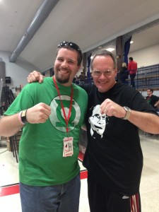 Me and Pro Wrestling Legend Jim Cornette. He has his own podcast, the Jim Cornette Experience. And you can get more info at www.jimcornette.com 