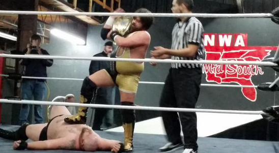 "Golden Boy" Greg Anthony, the NWA Midsouth Champion